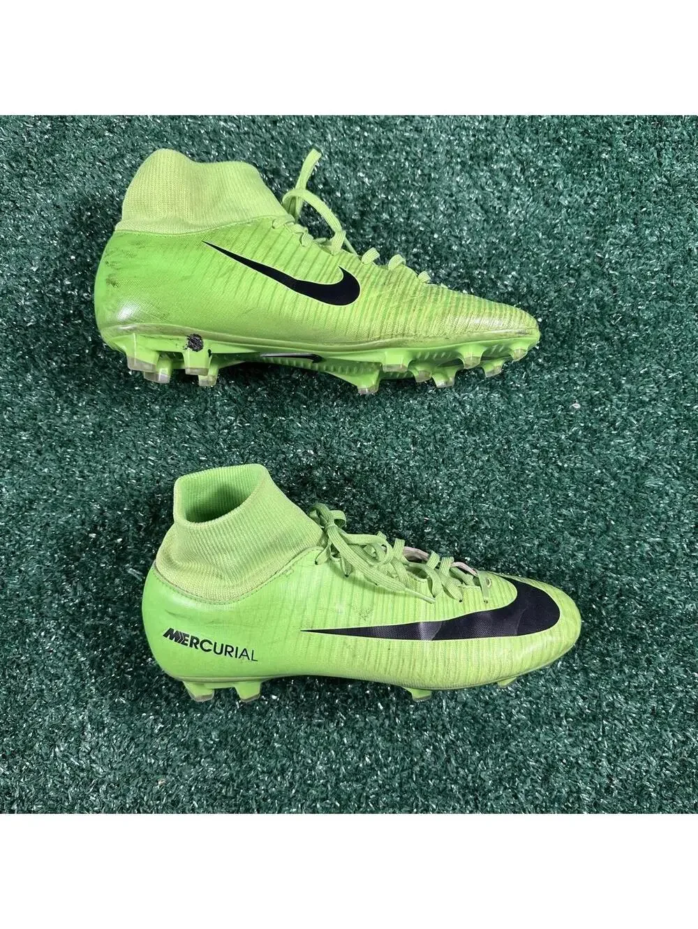 Nike Mercurial Victory VI DF FG 903609-303 US6.5 UK6 Green Men’s Cleats Soccer
